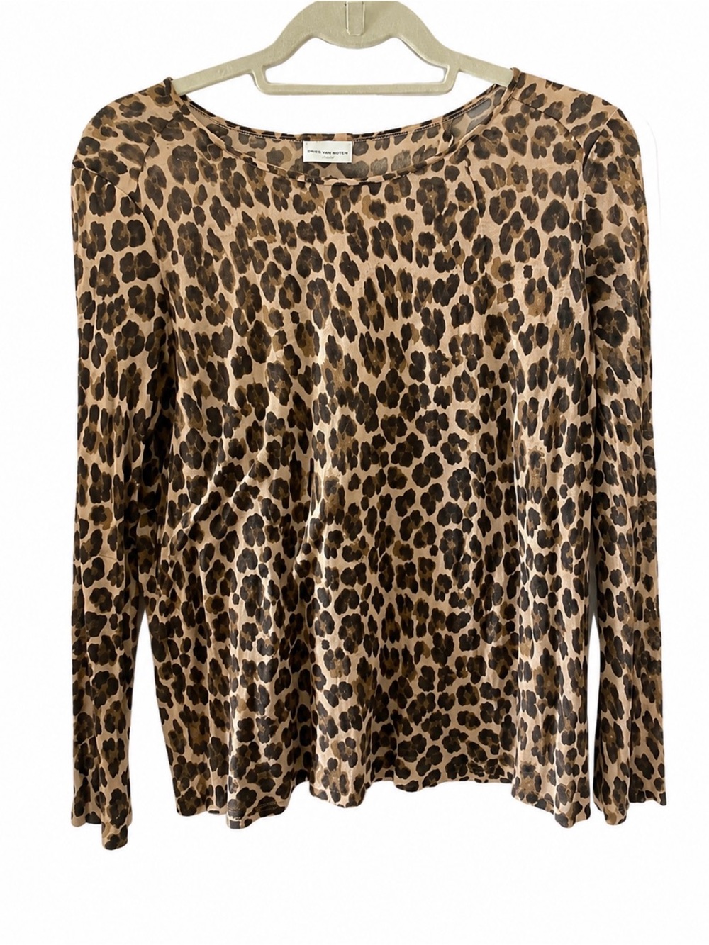 Celebrity Stylist Archive | Dries Van Noten classic leopard longsleeve Size S